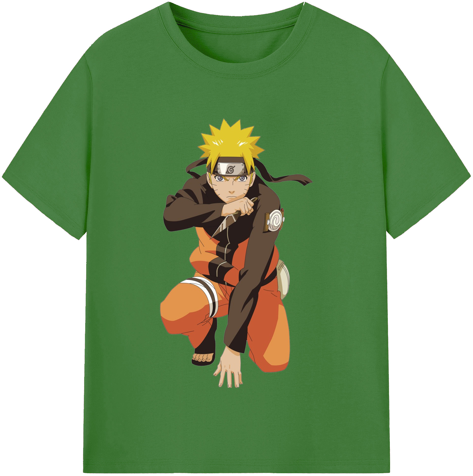 （画像用） NARUTO -ナルト- うずまき ナルト Uzumaki Naruto レディースカジュアルプリントTシャツ（綿100％）